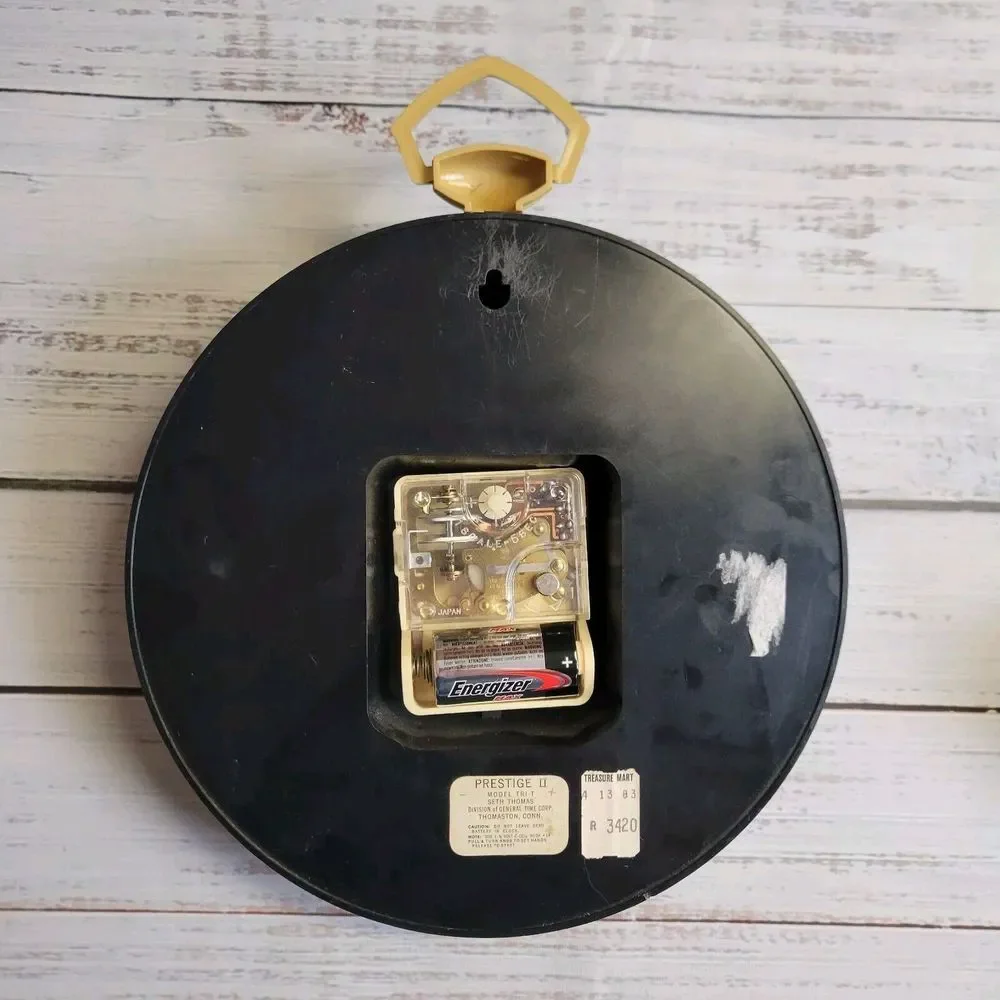 Seth Thomas Prestige II Tri T Model 120 V‎ Missing Face Cover Working